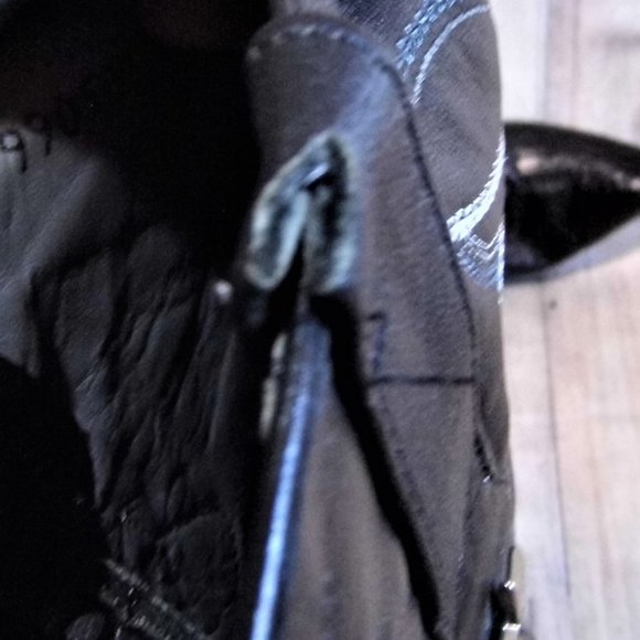 LOS ALTOS Exotic Ostrich Black Boots Mens Size 14 - Picture 7 of 9